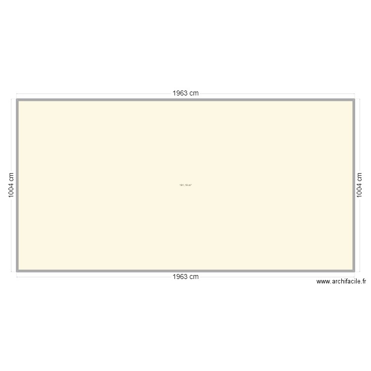 Salle des Consuls. Plan de 1 pièce et 191 m2