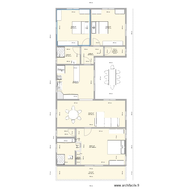 maison Ami DOUDOU . Plan de 10 pièces et 123 m2