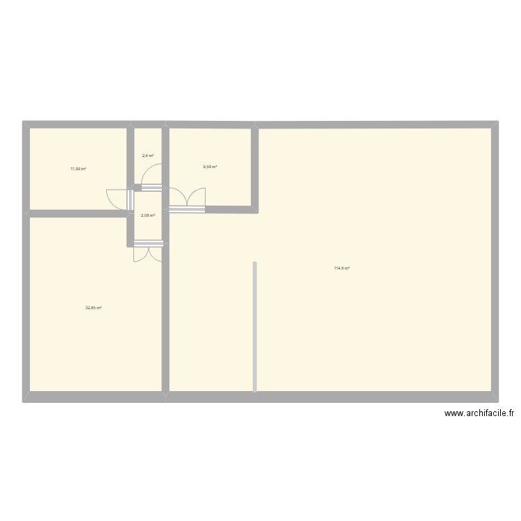 ag225. Plan de 6 pièces et 174 m2