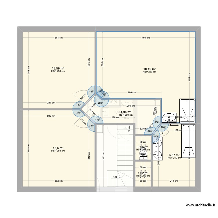 Equillemont 2 amenagement 01/25. Plan de 12 pièces et 124 m2