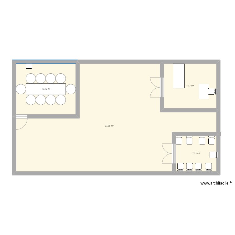 doryan. Plan de 4 pièces et 102 m2