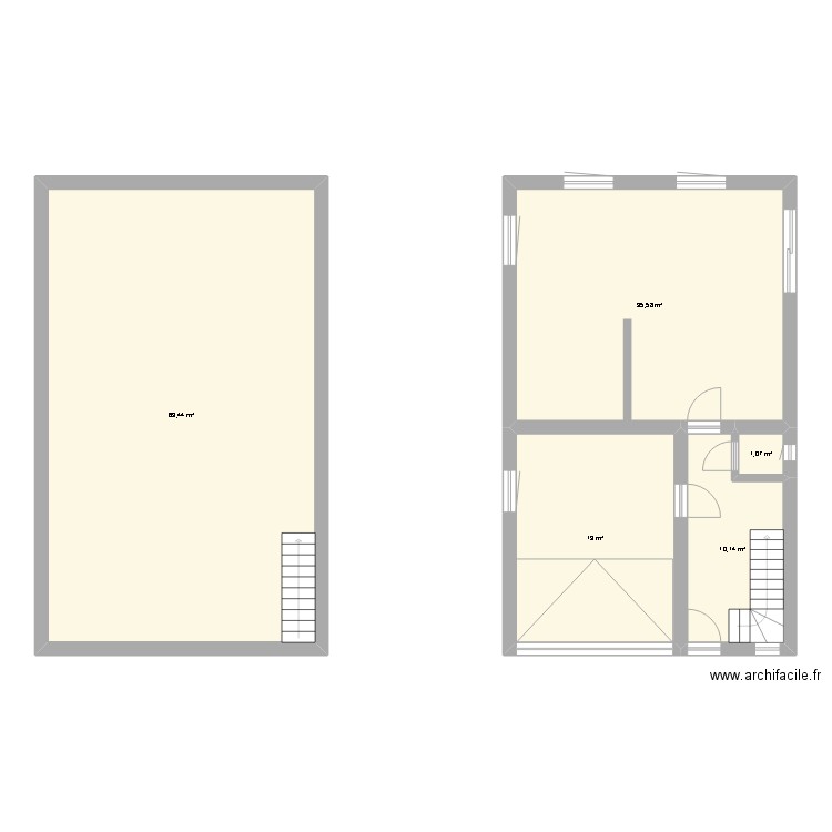 plan maison. Plan de 5 pièces et 135 m2