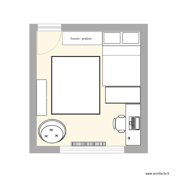 essaie chambre futur 2. Plan de 1 pièce et 16 m2