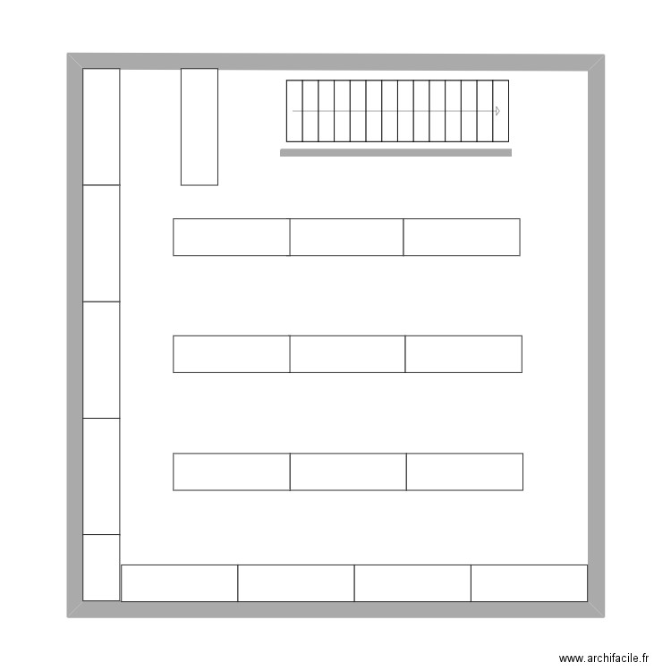 Nouveau-Chappe-Mezzanine. Plan de 1 pièce et 72 m2