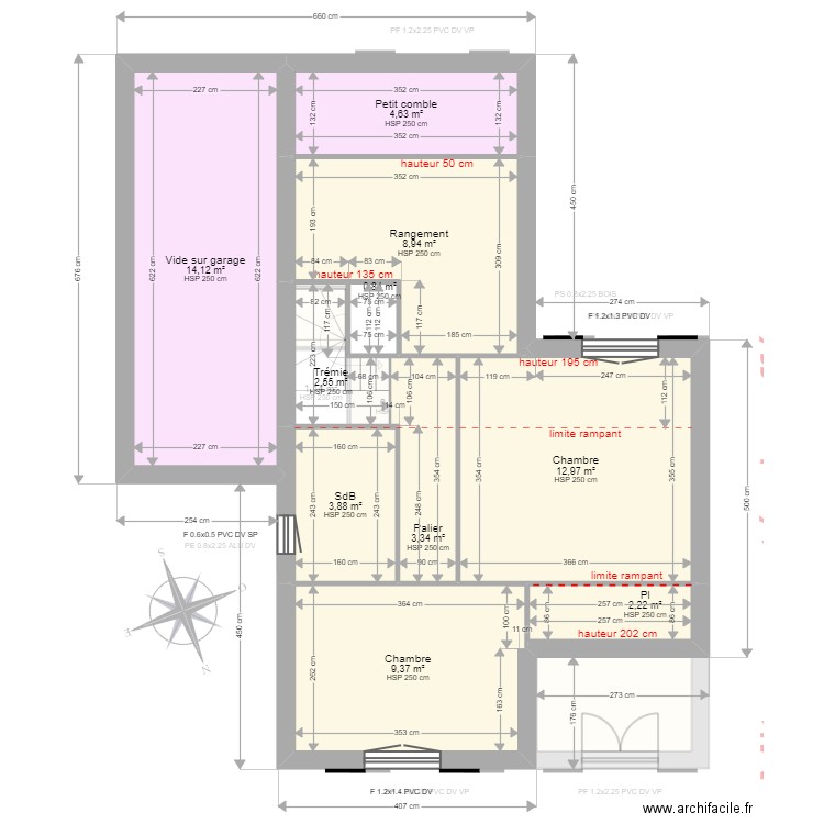 DANG. Plan de 21 pièces et 130 m2