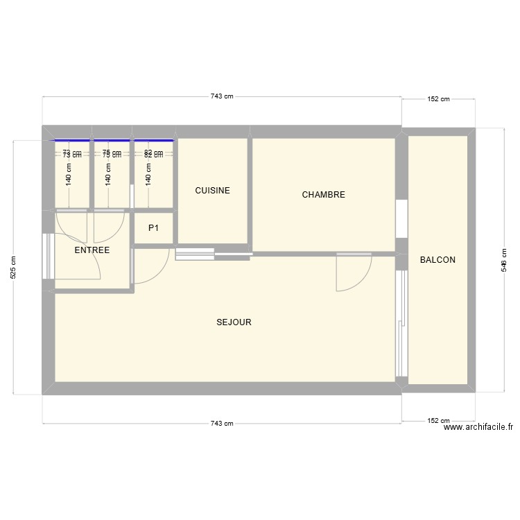 Seignosse Appt 512 rénovation A. Plan de 12 pièces et 40 m2