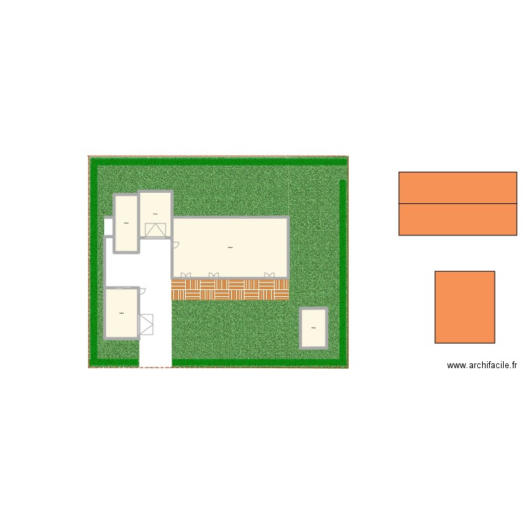 Projet1. Plan de 5 pièces et 265 m2