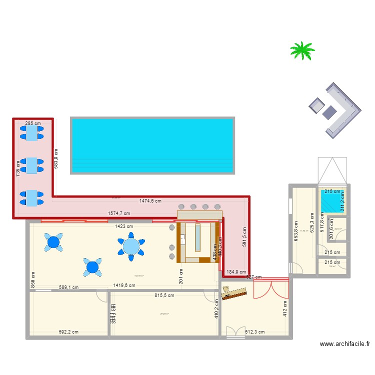 projet2028. Plan de 7 pièces et 216 m2