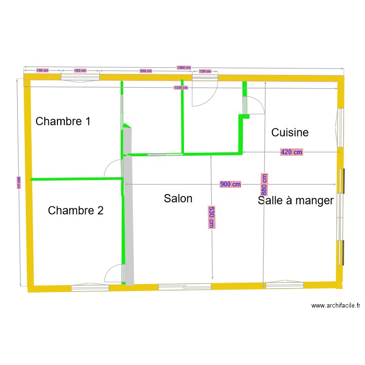 Parquet. Plan de 0 pièce et 0 m2