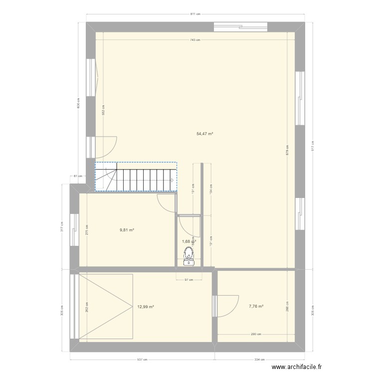 lecorre. Plan de 14 pièces et 169 m2