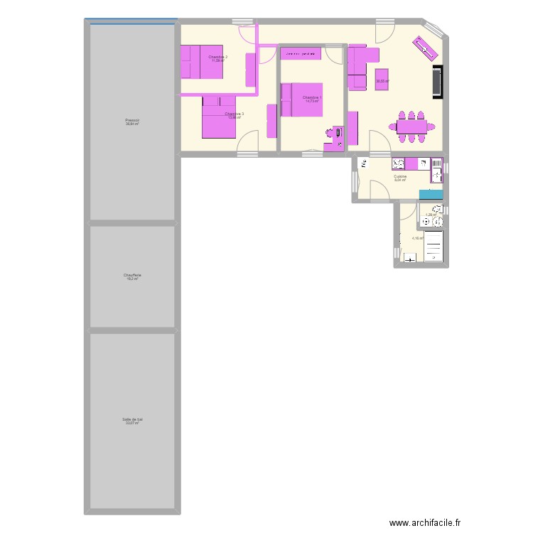 TALMONT2. Plan de 10 pièces et 174 m2