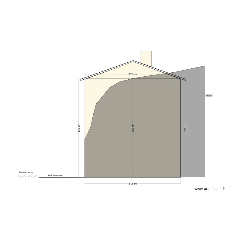 PLAN De DROITE avant. Plan de 0 pièce et 0 m2