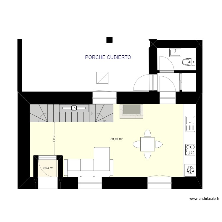 PLANTA BAJA APTO. A  ASEO. (IZQUIERDA) 11. Plan de 0 pièce et 0 m2