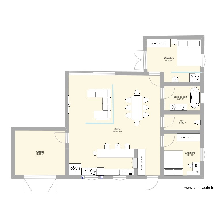 Maison de rever. Plan de 6 pièces et 95 m2