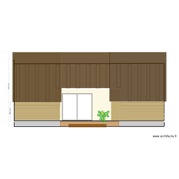 façade maison Meussia. Plan de 0 pièce et 0 m2