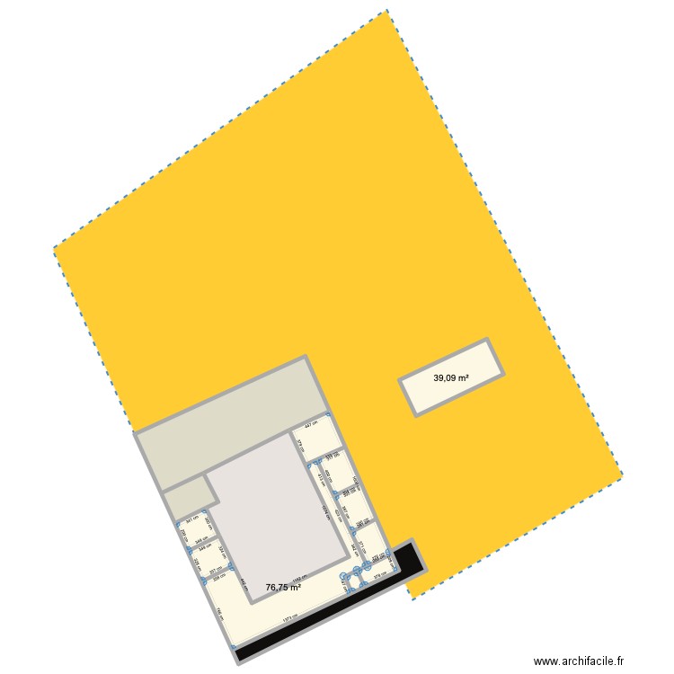 etage Fournes en weppes. Plan de 9 pièces et 523 m2