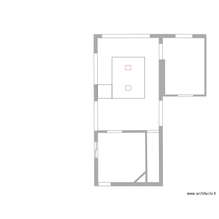 BRY 4 Cuisine. Plan de 4 pièces et 46 m2