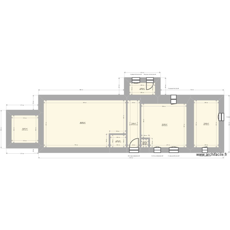 ML24014008. Plan de 18 pièces et 188 m2