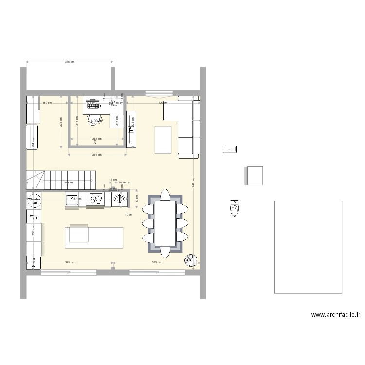 Maison Projet 12 - 112m2. Plan de 9 pièces et 111 m2