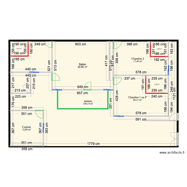 Aboke plan2. Plan de 8 pièces et 194 m2