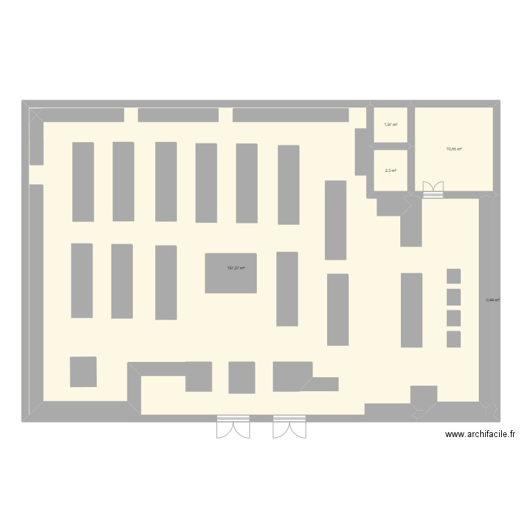 Plan Mag KJ. Plan de 5 pièces et 213 m2