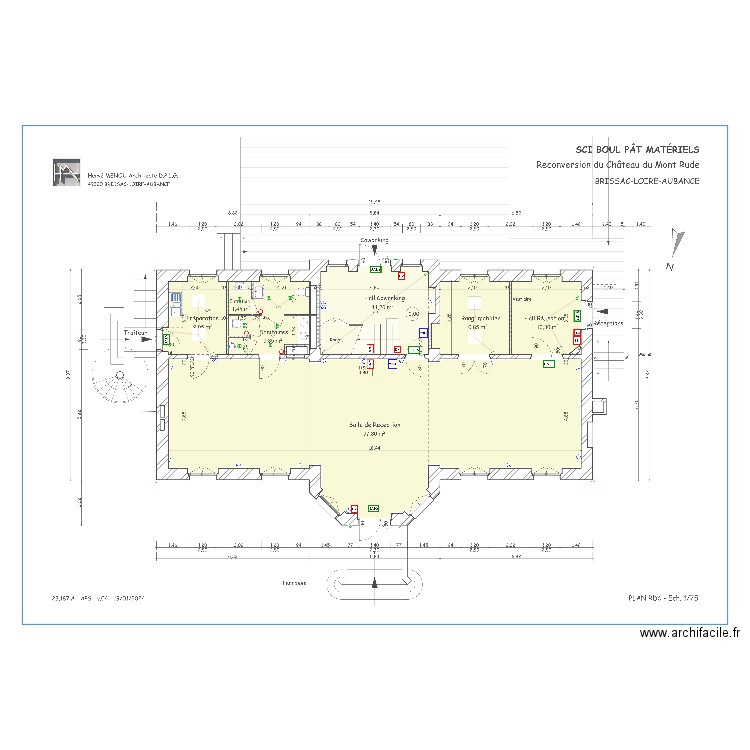 Plan Electrique  RDC Mont Rude APS 04. Plan de 0 pièce et 0 m2