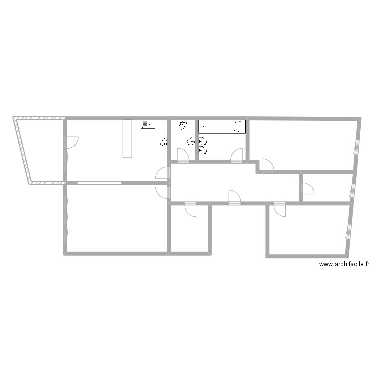 Y24-1448. Plan de 10 pièces et 163 m2