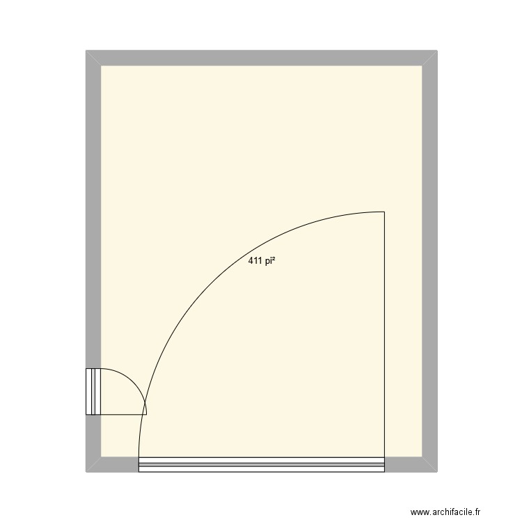 garage 20x 24. Plan de 1 pièce et 38 m2