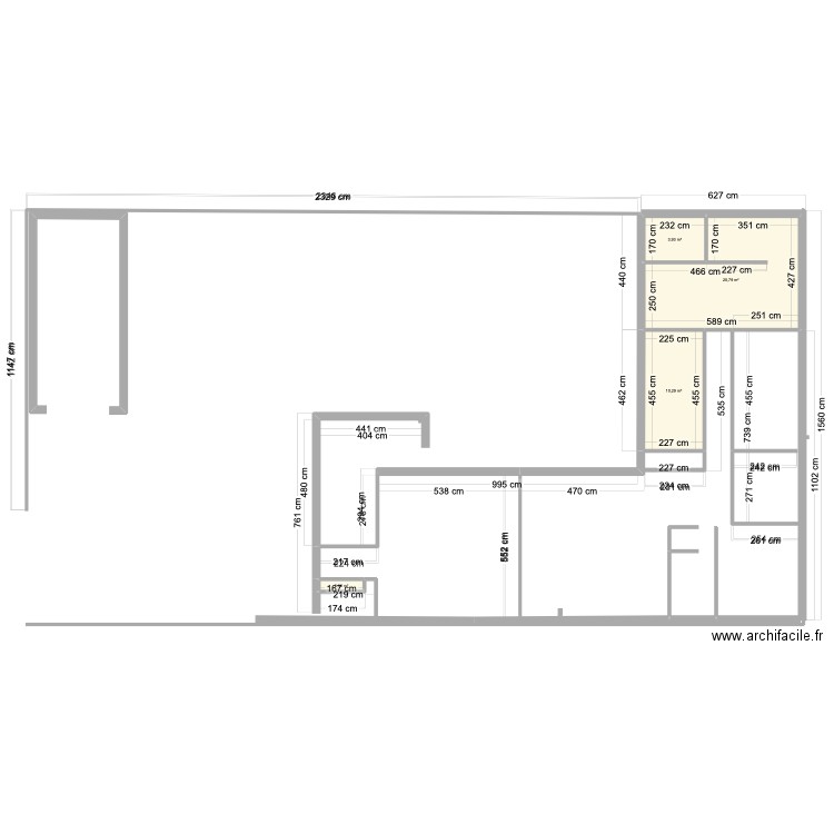 PLAN MARSILLY 2. Plan de 4 pièces et 36 m2