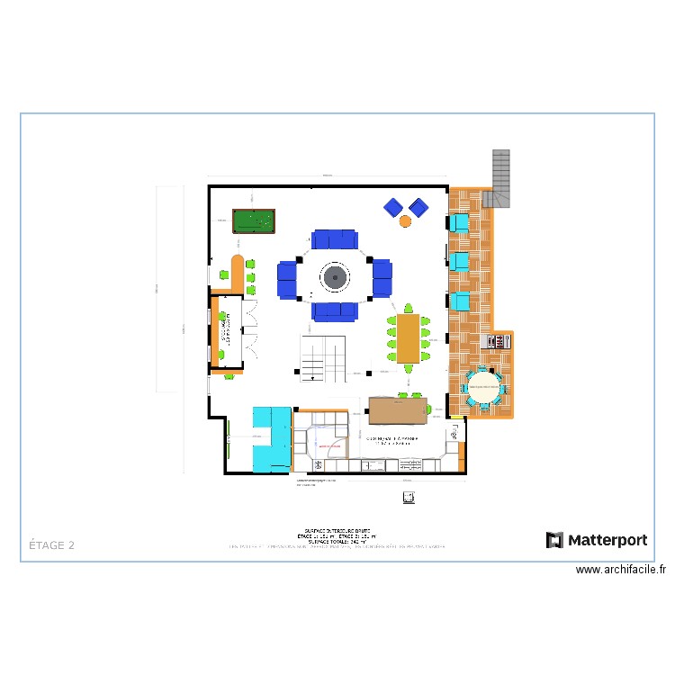 BIONNAY ETAGE VARIANTE. Plan de 0 pièce et 0 m2