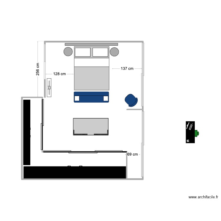 VDA CHAMBRE MASTER 17C. Plan de 0 pièce et 0 m2