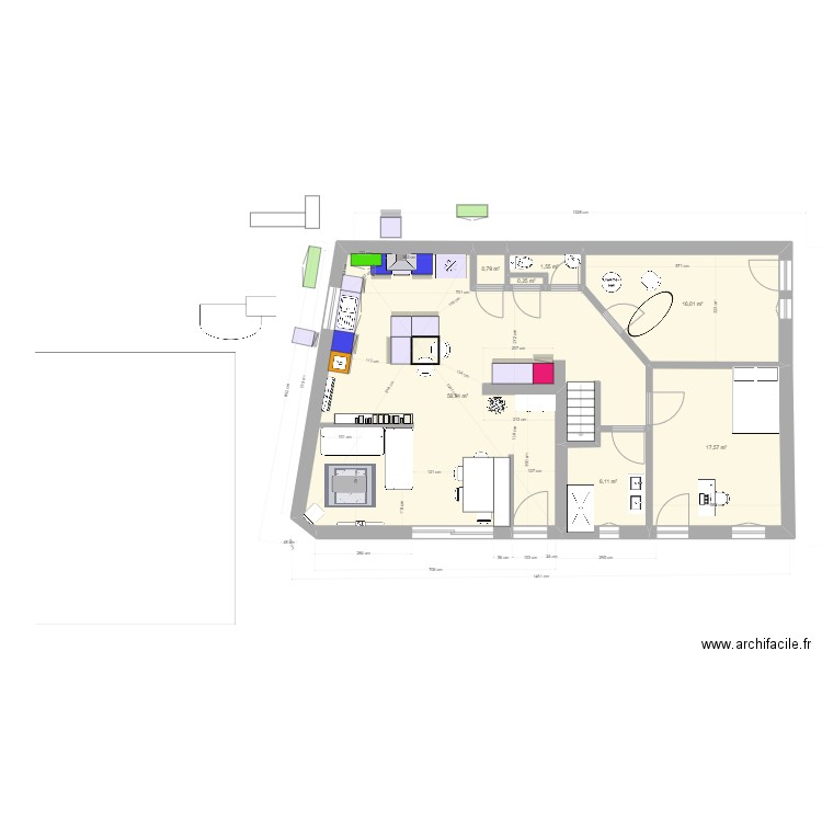 version 26-12-23 bis. Plan de 7 pièces et 101 m2