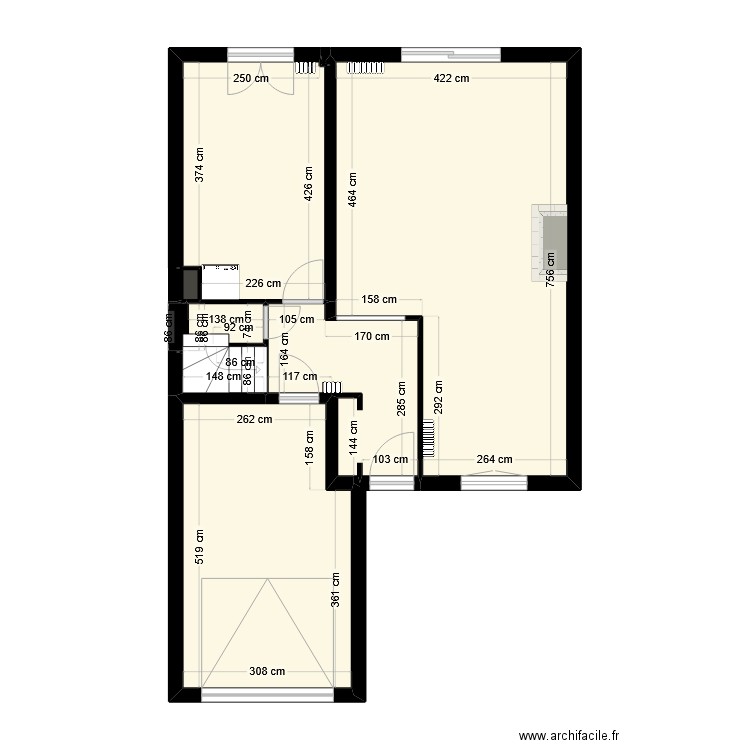 JEAN PAUL. Plan de 19 pièces et 114 m2