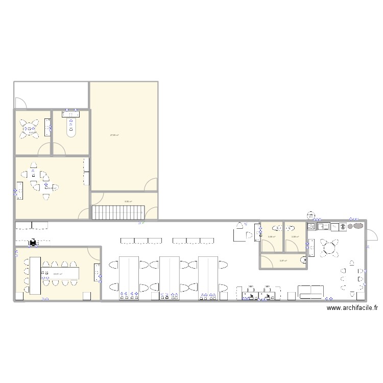 THELUS 4. Plan de 8 pièces et 122 m2