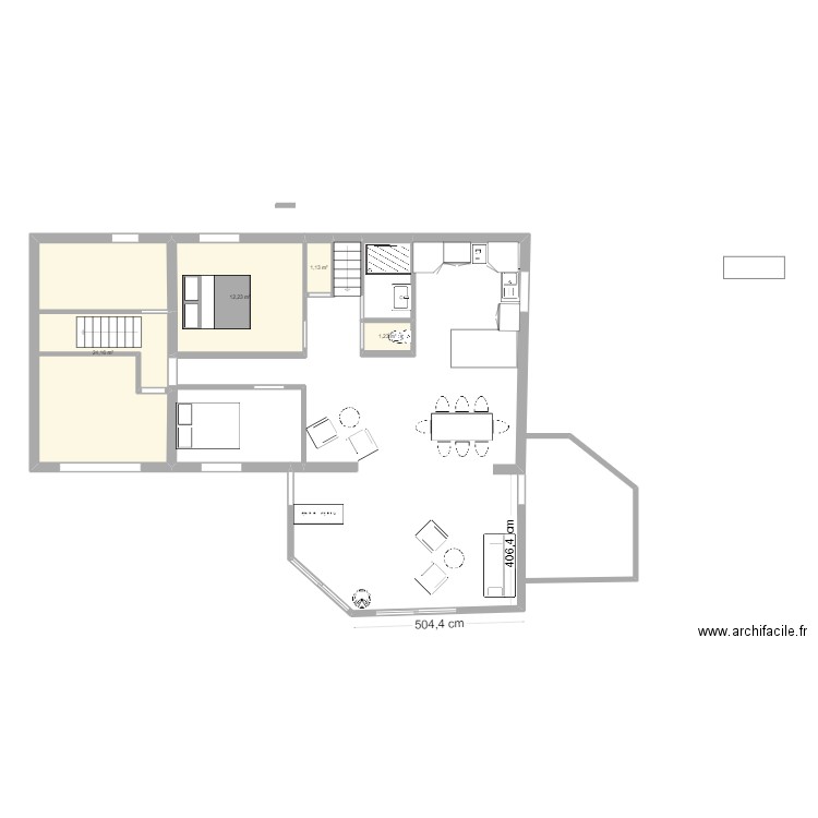 Theix 8. Plan de 4 pièces et 39 m2