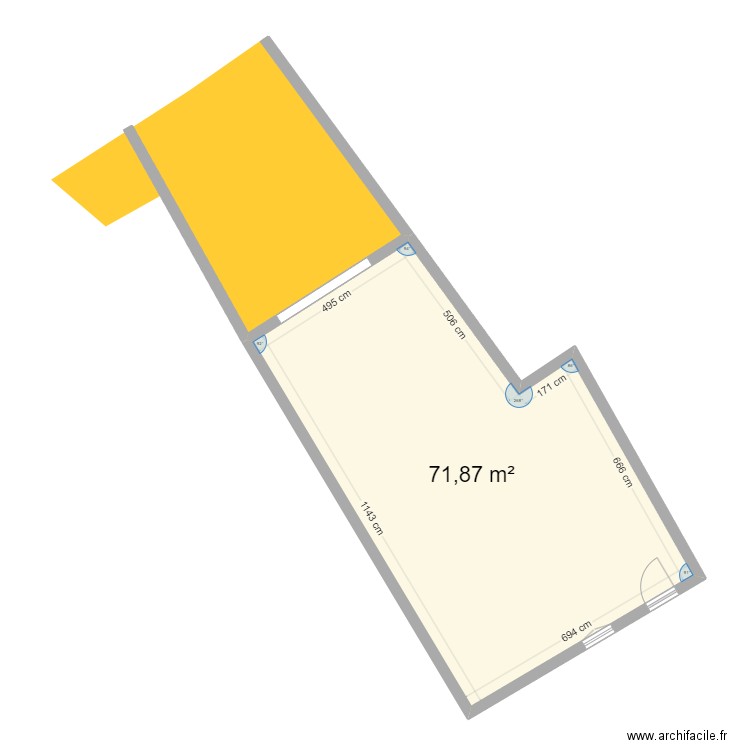 maison arnou DT 2024. Plan de 2 pièces et 131 m2