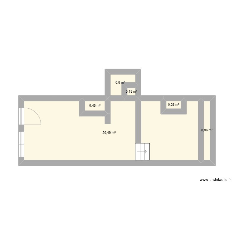 RAPPORT DE STAGE. Plan de 6 pièces et 23 m2