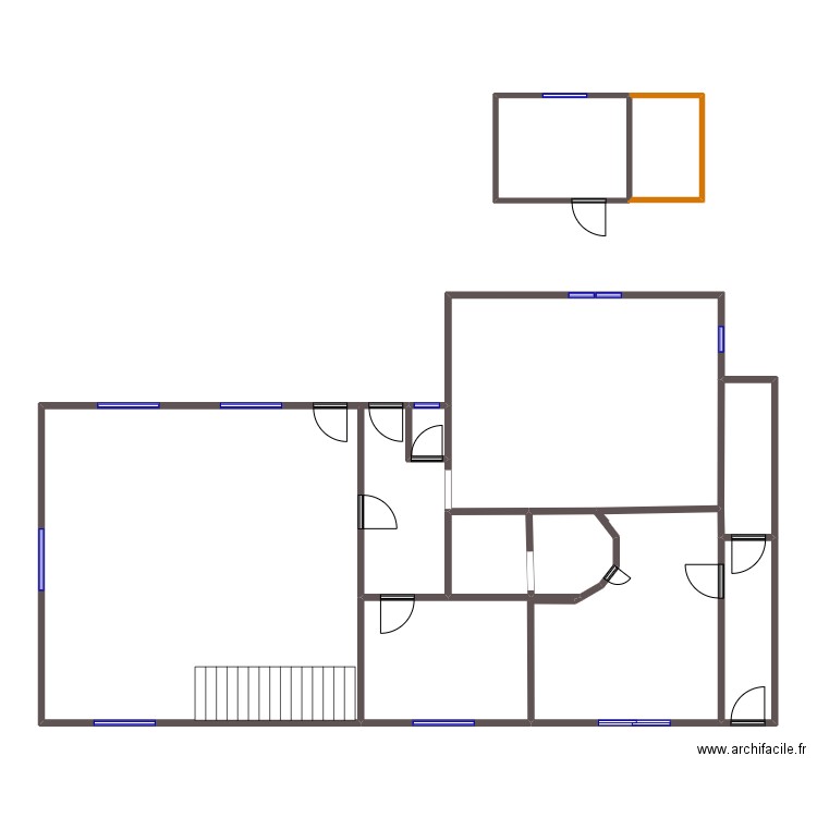 PRETOT. Plan de 23 pièces et 352 m2