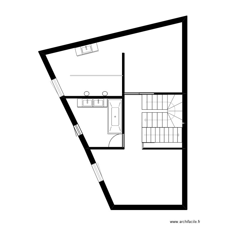 Gite ETAGE M2 PLANCHER. Plan de 4 pièces et 49 m2