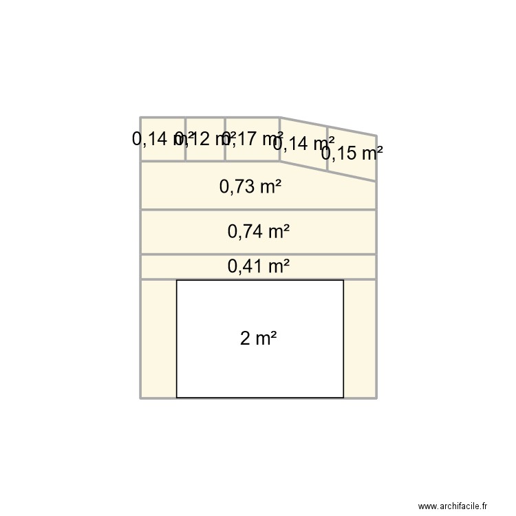 bil. Plan de 9 pièces et 5 m2