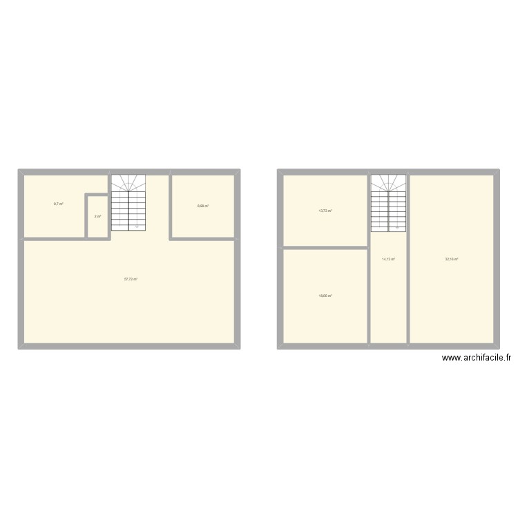 rdc maison. Plan de 8 pièces et 156 m2