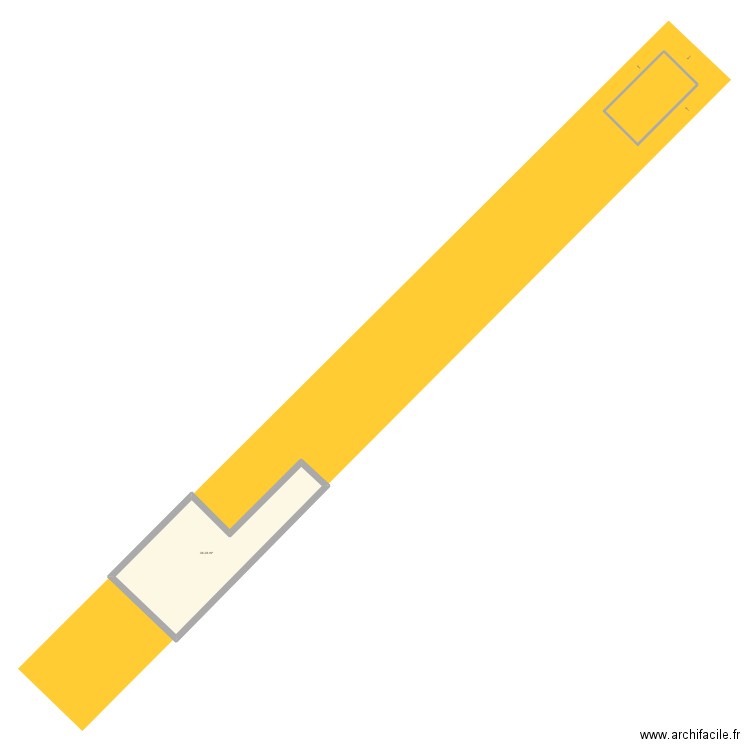 Abri cadastre. Plan de 1 pièce et 36 m2