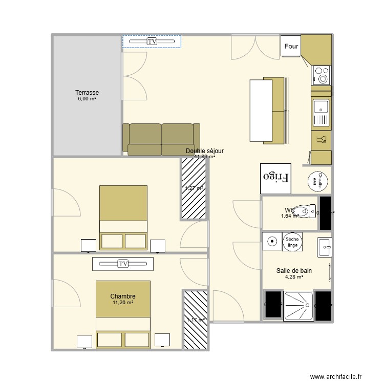 leognan 3. Plan de 10 pièces et 70 m2