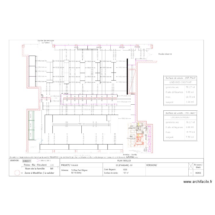 Supermarché Diagonal. Plan de 0 pièce et 0 m2