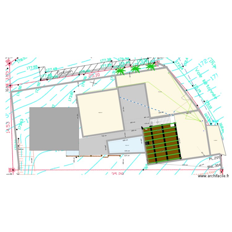 Deck5. Plan de 6 pièces et 212 m2