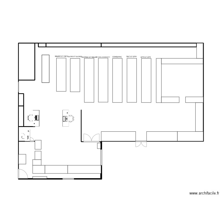 LP LES PLATANE. Plan de 6 pièces et 4 m2