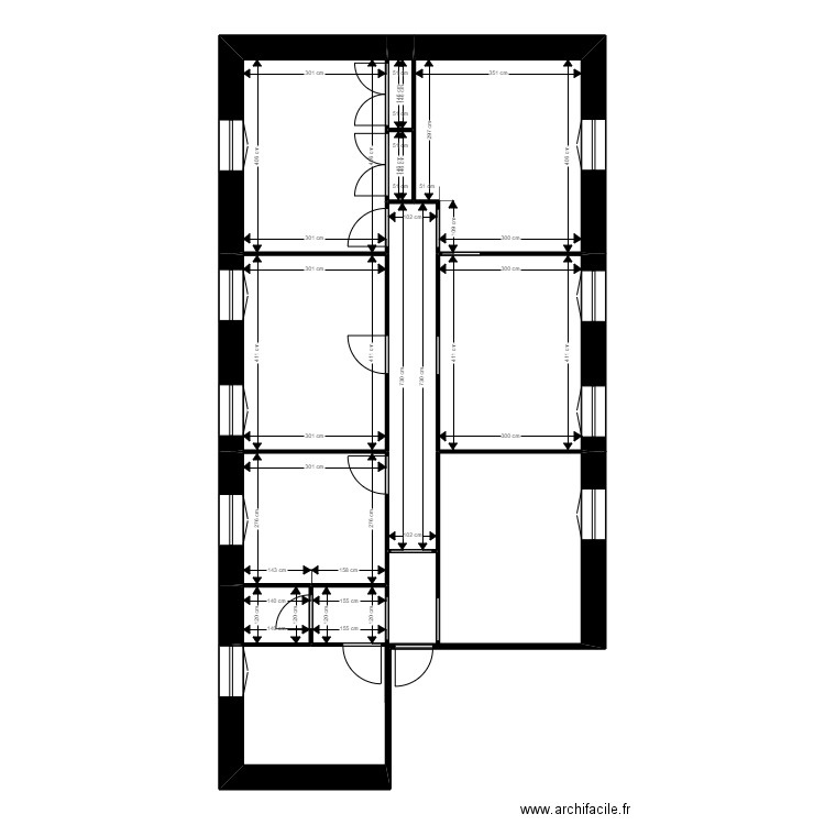 CHALENCON MAIRE. Plan de 10 pièces et 71 m2