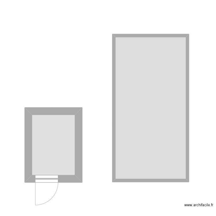 Annexes Deschamps. Plan de 2 pièces et 16 m2