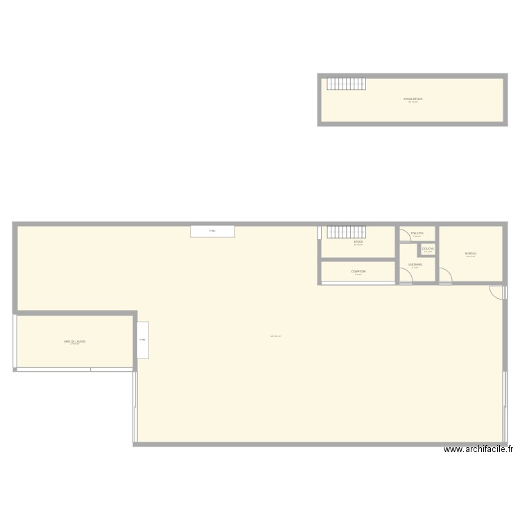 PLAN GARAGE CLUZEL. Plan de 9 pièces et 464 m2