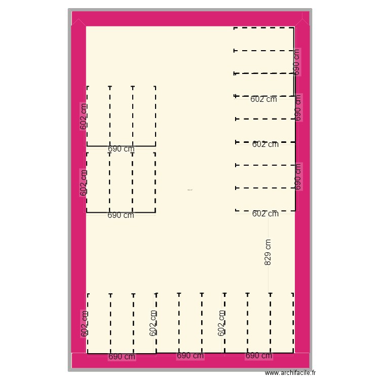 location caravannes hangars fermé ep1. Plan de 1 pièce et 864 m2